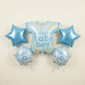 Welcome Baby Boy Onesie Shaped Balloon Set – 5 Pcs