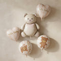 Hello Baby Teddy Bear Balloon Set – 5 Pcs