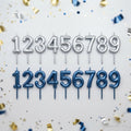 Metallic Number Birthday Candle